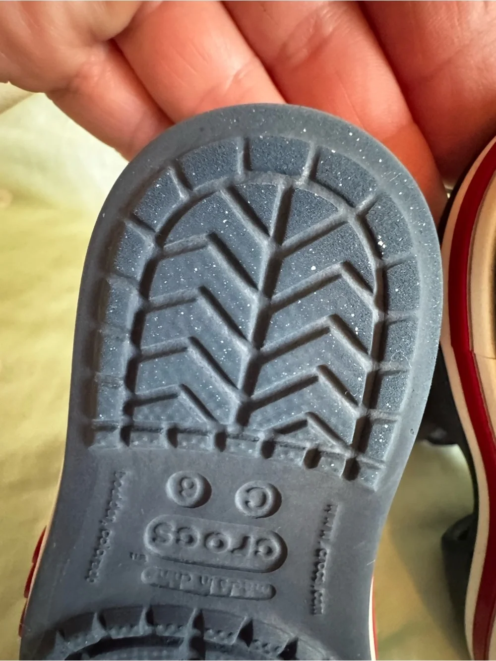CROCS Navy Blue Sandals Toddler size 6
